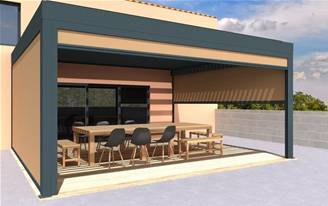 Store coffre à coulisses 115 motorisé toile Dickson Max sur-mesure