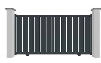 Portail coulissant en aluminium modèle AMBRE sur-mesure