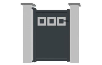 Portillon en aluminium modèle JADE sur-mesure