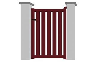 Portillon en aluminium modèle AMBRE sur-mesure