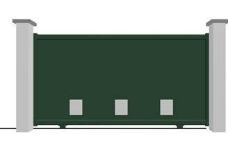 Portail coulissant en aluminium modèle JADE sur-mesure