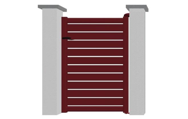 Portillon en aluminium modèle EMERAUDE sur-mesure