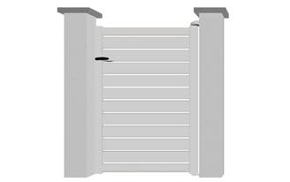 Portillon en aluminium modèle EMERAUDE sur-mesure