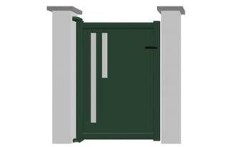 Portillon en aluminium modèle JADE sur-mesure