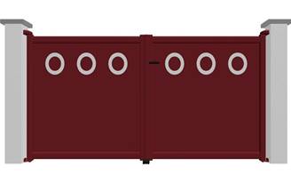 Portail battant en aluminium 2 vantaux modèle JADE sur-mesure