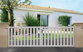 Portail coulissant en aluminium modèle AMBRE sur-mesure