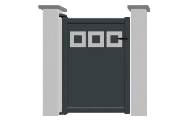 Portillon en aluminium modèle JADE sur-mesure