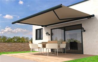 Store banne coffre intégral en aluminium Univers 260 toile Dickson Max sur-mesure