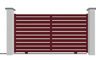 Portail coulissant en aluminium modèle EMERAUDE sur-mesure