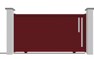 Portail coulissant en aluminium modèle JADE sur-mesure