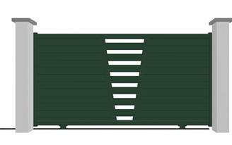 Portail coulissant en aluminium modèle TOPAZE sur-mesure
