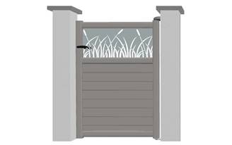 Portillon en aluminium modèle ONYX Déco sur-mesure