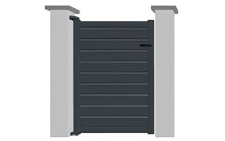 Portillon en aluminium modèle OPALE sur-mesure