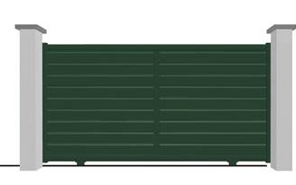 Portail coulissant en aluminium modèle OPALE sur-mesure