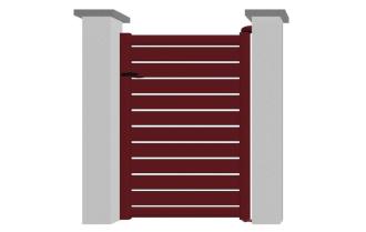 Portillon en aluminium modèle EMERAUDE sur-mesure