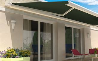 Store banne coffre intégral en aluminium Univers 135 toile Telya sur-mesure