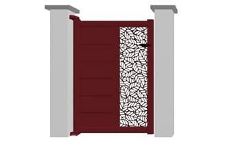 Portillon en aluminium modèle TOPAZE Déco sur-mesure