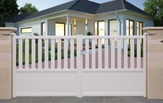 Portail coulissant en aluminium modèle CORAIL sur-mesure