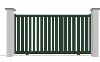 Portail coulissant en aluminium modèle AMBRE sur-mesure