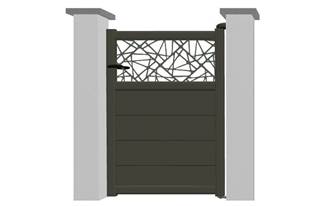 Portillon en aluminium modèle ONYX Déco sur-mesure