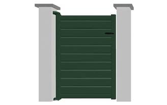 Portillon en aluminium modèle OPALE sur-mesure