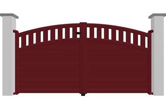 Portail battant en aluminium 2 vantaux modèle ONYX sur-mesure