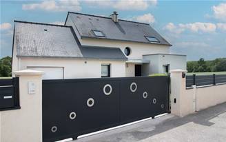 Portillon en aluminium modèle JADE sur-mesure