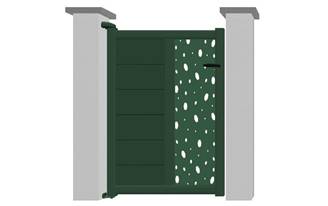 Portillon en aluminium modèle TOPAZE Déco sur-mesure