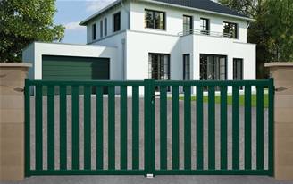 Portail battant en aluminium 2 vantaux modèle AMBRE sur-mesure