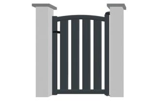 Portillon en aluminium modèle AMBRE sur-mesure