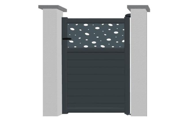 Portillon en aluminium modèle ONYX Déco sur-mesure