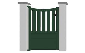 Portillon en aluminium modèle CORAIL sur-mesure