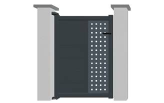 Portillon en aluminium modèle TOPAZE Déco sur-mesure