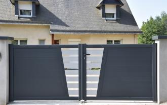 Portillon en aluminium modèle TOPAZE sur-mesure