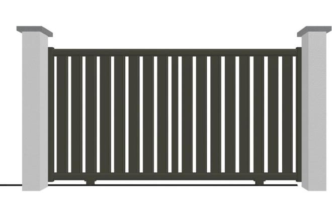 Portail coulissant en aluminium modèle AMBRE sur-mesure