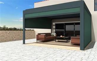 Store coffre à coulisses 105 motorisé toile Dickson Max sur-mesure