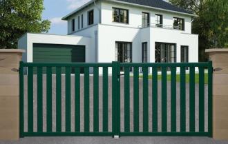 Portail coulissant en aluminium modèle AMBRE sur-mesure