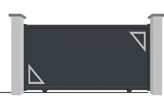 Portail coulissant en aluminium modèle JADE sur-mesure