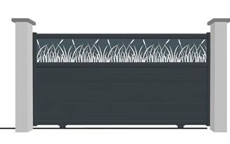 Portail coulissant en aluminium modèle ONYX Déco sur-mesure