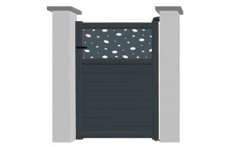 Portillon en aluminium modèle ONYX Déco sur-mesure