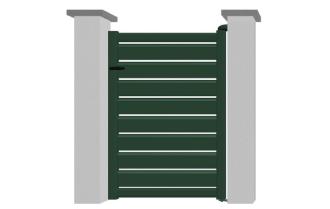 Portillon en aluminium modèle EMERAUDE sur-mesure
