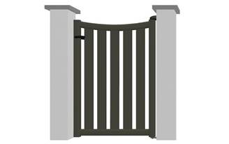 Portillon en aluminium modèle AMBRE sur-mesure