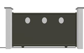 Portail coulissant en aluminium modèle JADE sur-mesure