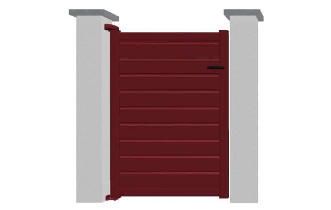 Portillon en aluminium modèle OPALE sur-mesure