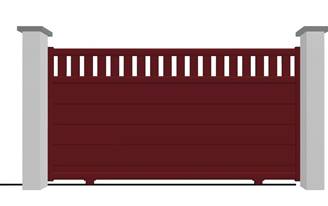 Portail coulissant en aluminium modèle ONYX sur-mesure