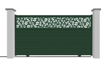 Portail coulissant en aluminium modèle ONYX Déco sur-mesure