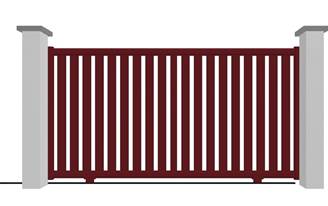 Portail coulissant en aluminium modèle AMBRE sur-mesure