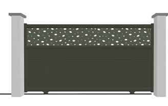 Portail coulissant en aluminium modèle ONYX Déco sur-mesure