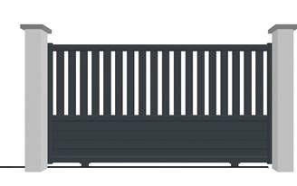 Portail coulissant en aluminium modèle CORAIL sur-mesure
