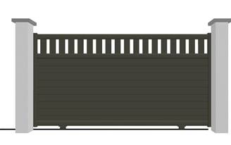 Portail coulissant en aluminium modèle ONYX sur-mesure